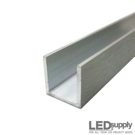 1 inch aluminum u channel.